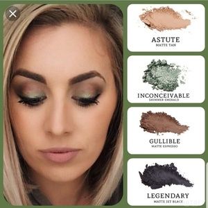 Camouflage colored eyeshadow